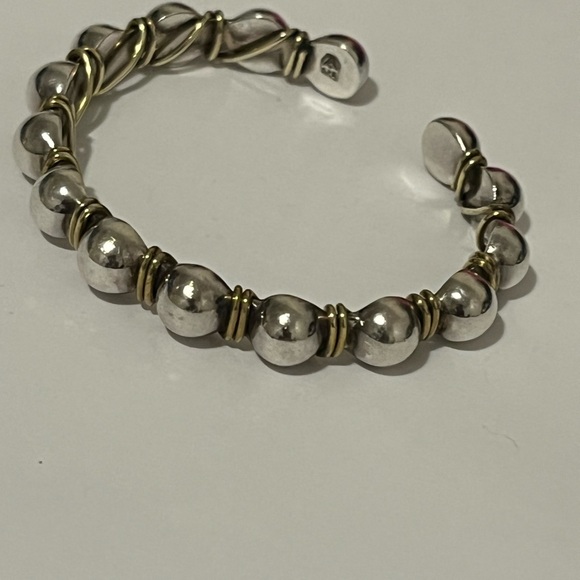 Silpada Sterling Silver/Brass Beaded Bracelet - Picture 3 of 4